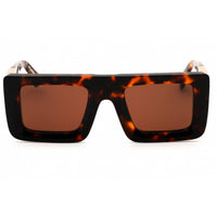 Off-White Women's Sunglasses - Havana Plastic Full Rim Square Frame | LEONARDO 6064 ,