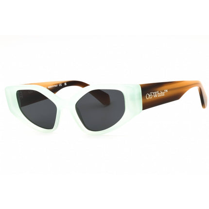 Off-White Women's Sunglasses - Teal Plastic Full Rim Cat Eye Frame | MEMPHIS 5907 ,