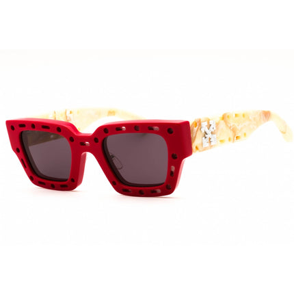 Off-White Women's Sunglasses - Red Plastic Full Rim Square Shape Frame | MERCER 2507 ,
