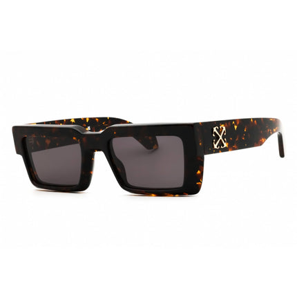 Off-White Unisex Sunglasses - Havana Plastic Full Rim Rectangular Frame | MOBERLY 6007 ,