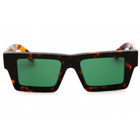 Off-White Unisex Sunglasses - Havana Plastic Full Rim Rectangular Frame | NASSAU 6055 ,