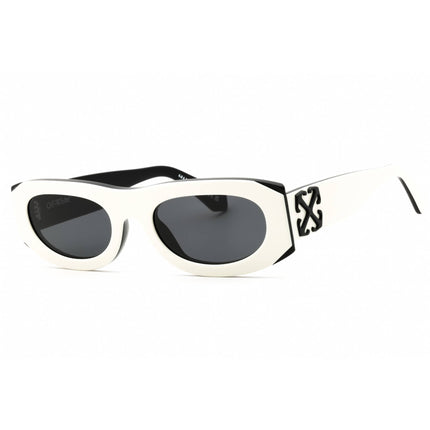 Off-White Women's Sunglasses - White Plastic Full Rim Oval Shape Frame | ORLANDO 0107 ,