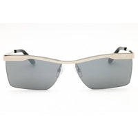 Off-White Unisex Sunglasses - Silver Metal Half Rim Rectangular Frame | RIMINI 7272 ,