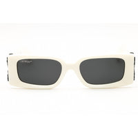 Off-White Unisex Sunglasses - White Plastic Full Rim Rectangular Frame | ROMA 0107 ,