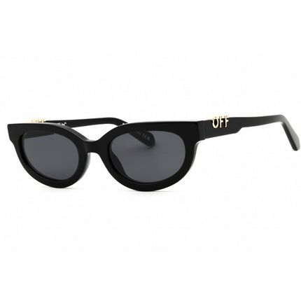 Off-White Women's Sunglasses - Black Plastic Full Rim Oval Shape Frame | SPARKS 1007 ,