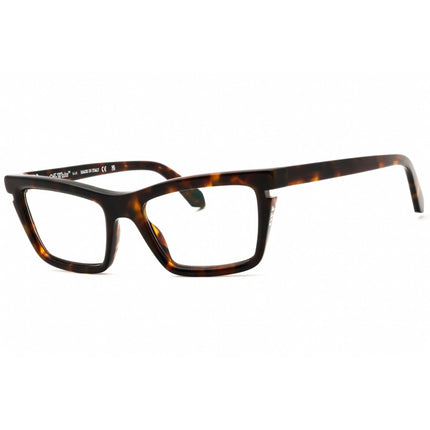 Off-White Women's Eyeglasses - Havana Blue Block Full Rim Cat Eye | STYLE 50 6000 ,
