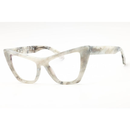 Off-White Women's Eyeglasses - Marble Plastic Full Rim Cat Eye Frame | STYLE 11 0800 ,