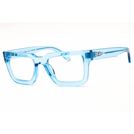 Off-White Unisex Eyeglasses - Blue Crystal Plastic Rectangular Frame | STYLE 12 4000 ,