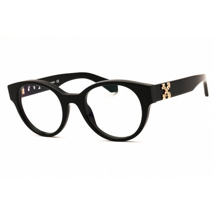 Off-White Unisex Eyeglasses - Black Plastic Full Rim Round Shape Frame | STYLE 2 1000 ,
