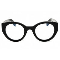 Off-White Unisex Eyeglasses - Black Plastic Full Rim Round Shape Frame | STYLE 41 1000 ,