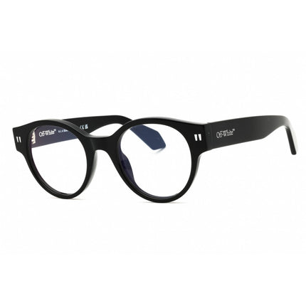 Off-White Unisex Eyeglasses - Black Plastic Full Rim Round Shape Frame | STYLE 55 1000 ,