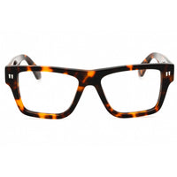 Off-White Unisex Eyeglasses - Havana Plastic Full Rim Square Frame | STYLE 75 6000 ,