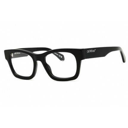Off-White Unisex Eyeglasses - Black Plastic Full Rim Cat Eye Frame | STYLE 78 1000 ,