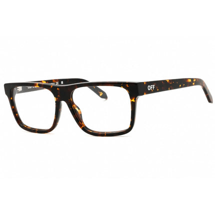 Off-White Unisex Eyeglasses - Havana Acetate Full Rim Square Frame | STYLE 79 6000 ,