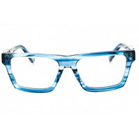 Off-White Men's Eyeglasses - Striped Blue Plastic Square Shape Frame | STYLE 7B 4400 ,