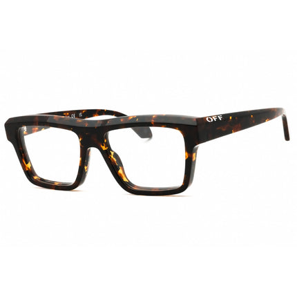 Off-White Unisex Eyeglasses - Havana Plastic Full Rim Square Frame | STYLE 7H 6000 ,