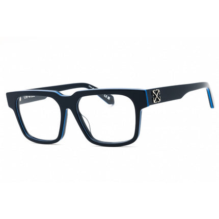 Off-White Unisex Eyeglasses - Dark Blue Plastic Full Rim Square Frame | STYLE 7L 4800 ,