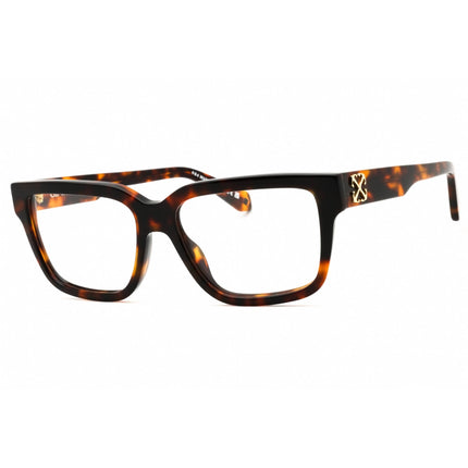 Off-White Unisex Eyeglasses - Havana Plastic Full Rim Square Frame | STYLE 7M 1600 ,