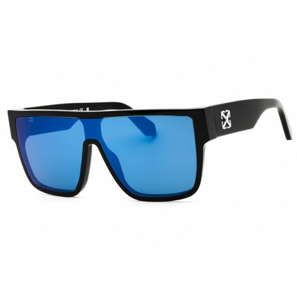 Off-White Unisex Sunglasses - Black Acetate Full Rim Shield Frame | SYRACUSE 1045 ,