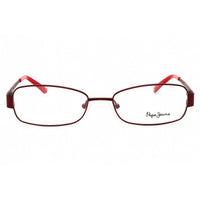 Pepe Jeans Unisex Eyeglasses - Red Metal Full Rim Rectangular Frame | PJ1115 TILLIE C4 ,