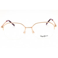 Pepe Jeans Women's Eyeglasses - Rose Gold Metal Half Rim Geometric Frame | PJ1322 C3 ,