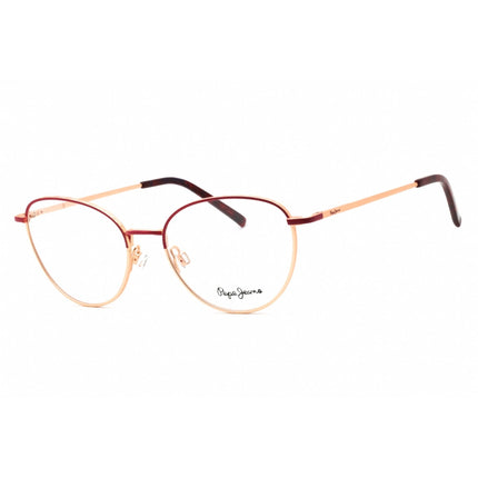 Pepe Jeans Women's Eyeglasses - Wine Metal Full Rim Cat Eye Shape Frame | PJ1329 C3 ,