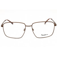 Pepe Jeans Men's Eyeglasses - Brown Metal Full Rim Square Frame | PJ1357 WESTON C2 ,