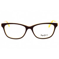 Pepe Jeans Women's Eyeglasses - Brown Plastic Full Rim Cat Eye Frame | PJ3276 MIA C2 ,