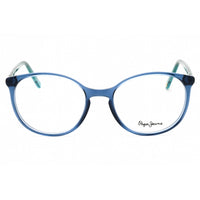 Pepe Jeans Women's Eyeglasses - Blue Plastic Full Rim Round Frame | PJ3425 GIGI C5 ,