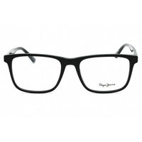 Pepe Jeans Men's Eyeglasses - Gloss Solid Black Plastic Full Rim Square | PJ3518 001 ,