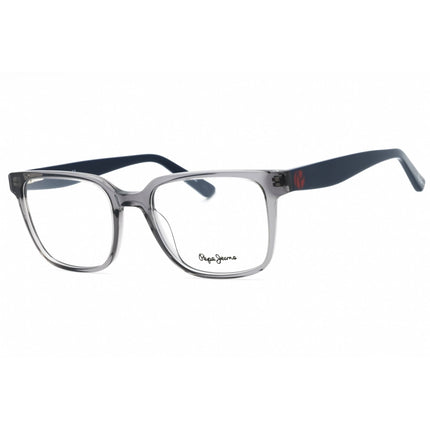 Pepe Jeans Men's Eyeglasses - Gloss Xtal Grey Plastic Full Rim Square | PJ3524 988 ,