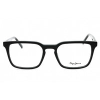 Pepe Jeans Men's Eyeglasses - Gloss Solid Black Plastic Full Rim Square | PJ3531 001 ,