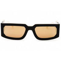 Philipp Plein Unisex Sunglasses - Shiny Black Rectangular Shape Frame | SPP119M 700G ,
