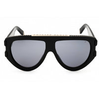 Philipp Plein Unisex Sunglasses - Shiny Black Acetate Full Rim Pilot | SPP127M 700G ,