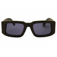 Philipp Plein Unisex Sunglasses - Matte Green Acetate Rectangular Frame | SPP149 0C02 ,