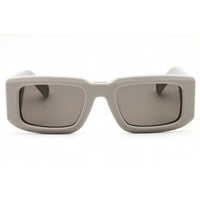 Philipp Plein Unisex Sunglasses - Matte Grey Acetate Rectangular Frame | SPP149 0L46 ,
