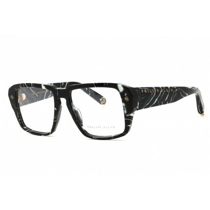 Philipp Plein Women's Eyeglasses - Marbled Black Plastic Square Frame | VPP081 0Z21 ,