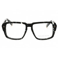 Philipp Plein Women's Eyeglasses - Marbled Black Plastic Square Frame | VPP081 0Z21 ,