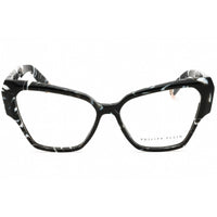 Philipp Plein Women's Eyeglasses - Marble Black Plastic Cat Eye Frame | VPP100 0Z21 ,