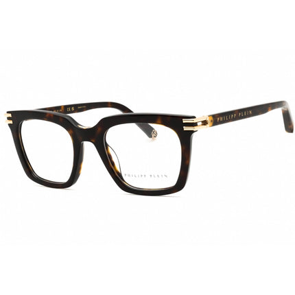 Philipp Plein Men's Eyeglasses - Shiny Dark Havana Square Shape Frame | VPP115M 0722 ,