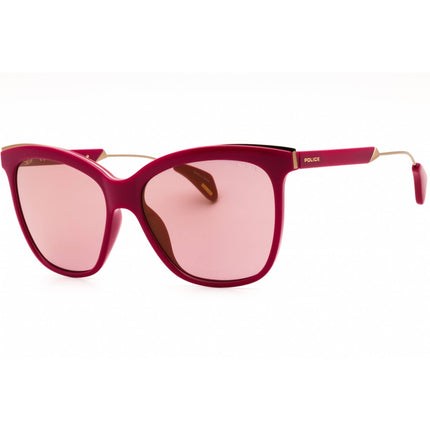 Police Women's Sunglasses - Cyclamen Injected Propionate Cat Eye Frame | SPL621 Z05G ,