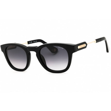 Police Men's Sunglasses - Shiny Black Acetate Full Rim Panthos Frame | SPLF70 0700 ,
