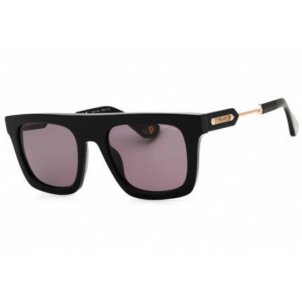 Police Men's Sunglasses - Shiny Black Acetate Full Rim Square Frame | SPLF71M 700Y ,