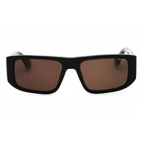 Police Men's Sunglasses - Shiny Black Plastic Full Rim Rectangular Frame | SPLL13 700Y ,
