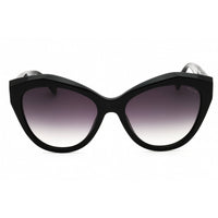Police Women's Sunglasses - Shiny Black Acetate Full Rim Cat Eye Frame | SPLL35 0700 ,