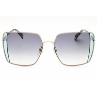 Police Women's Sunglasses - Shiny Light Gold Metal Full Rim Oversized | SPLL37 0594 ,