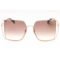 Police Women's Sunglasses - Shiny Copper Gold Metal Full Rim Oversized | SPLL37 08FC ,