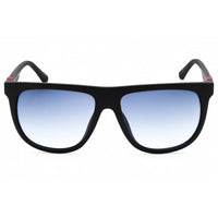 Police Men's Sunglasses - Matte Sandblasted Blue Full Rim Square Frame | SPLN33 0V14 ,
