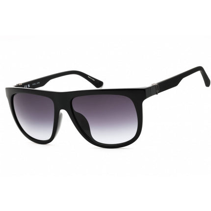 Police Men's Sunglasses - Shiny Black Injected Propionate Square Frame | SPLN33 0Z42 ,