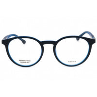 Police Men's Eyeglasses - Jeans/Blue Injected Propionate Round Frame | VPL878 0JEB ,